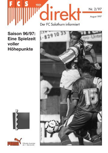 Saison 96/97: Eine Spielzeit voller HÃ¶hepunkte - FC Solothurn