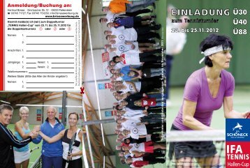 IFA TENNIS Hallen-Cup 2012 - briese vogtlandwerbung