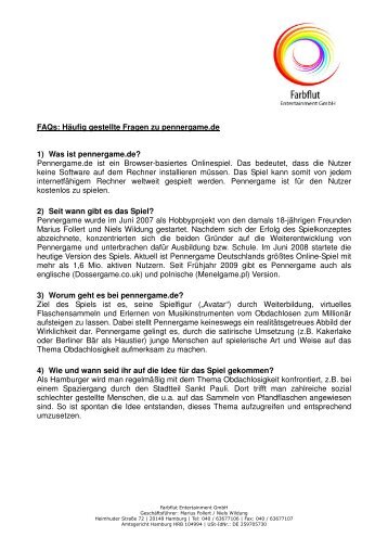 FAQs: Häufig gestellte Fragen zu pennergame.de 1) Was ist ...