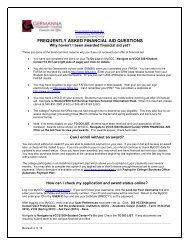 Frequently Asked Questions - Germanna Community College