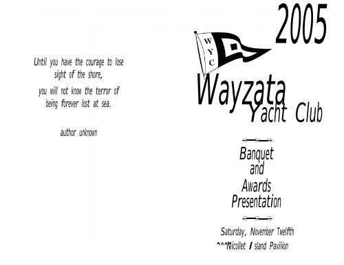 2005 BANQUET.fm - Wayzata Yacht Club