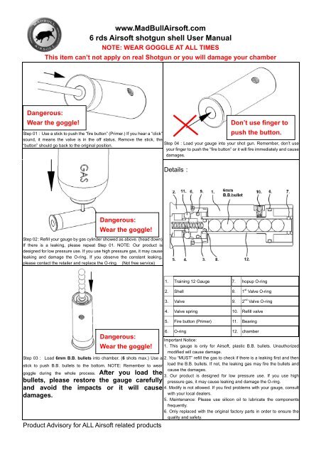 Airsoft Shotgun Shell Pdf Madbull Airsoft