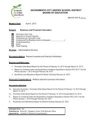 Purchase Order Board Report for the Period of February 15, 2013