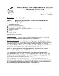 sacramento city unified school district board of education