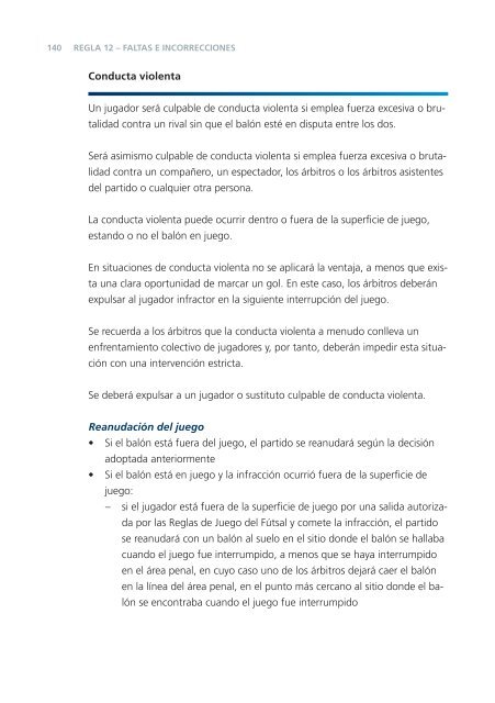 Reglas de Juego del Futsal - FIFA.com