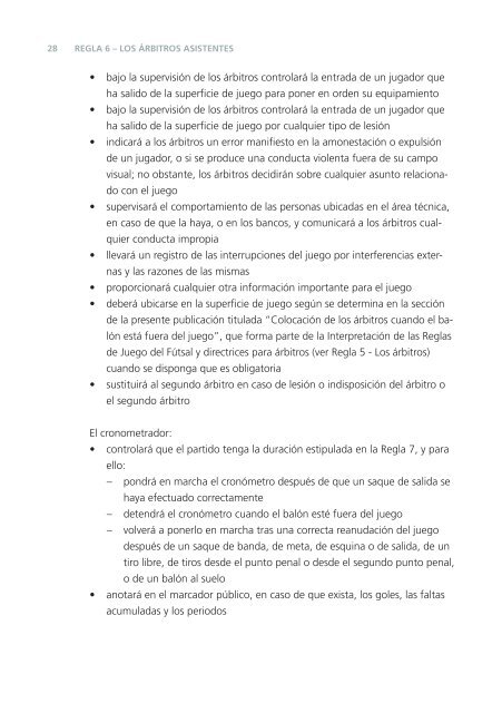 Reglas de Juego del Futsal - FIFA.com