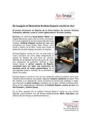Se inaugura en Barcelona Arclinea Espacio cocina en vivo - CÃ­tric