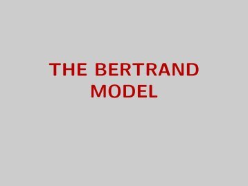 THE BERTRAND MODEL - Luiscabral.net