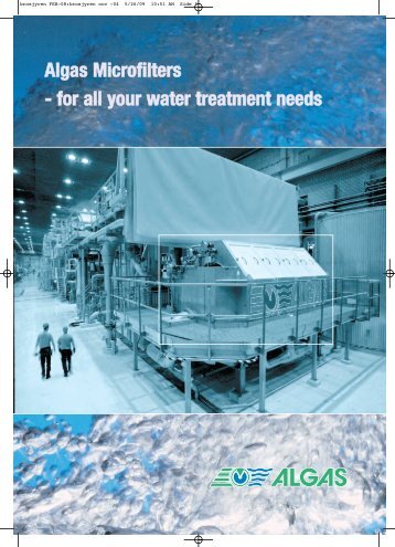 Algas Microfilters - for all your water treatment needs