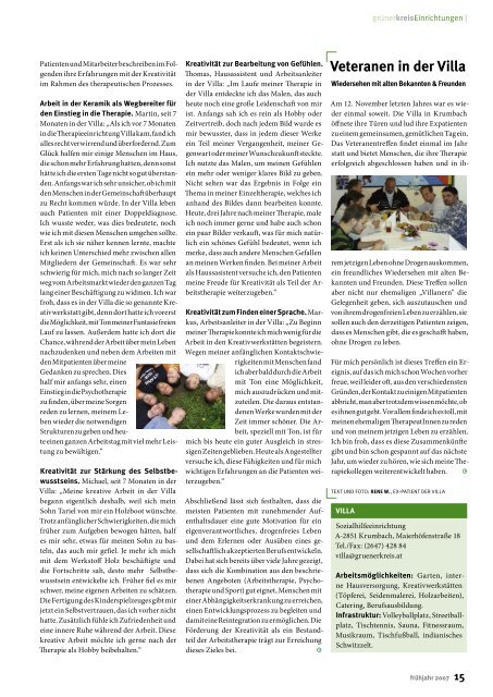 Magazin - Grüner Kreis