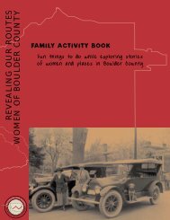 Family Activity Book - Boulder History Museum