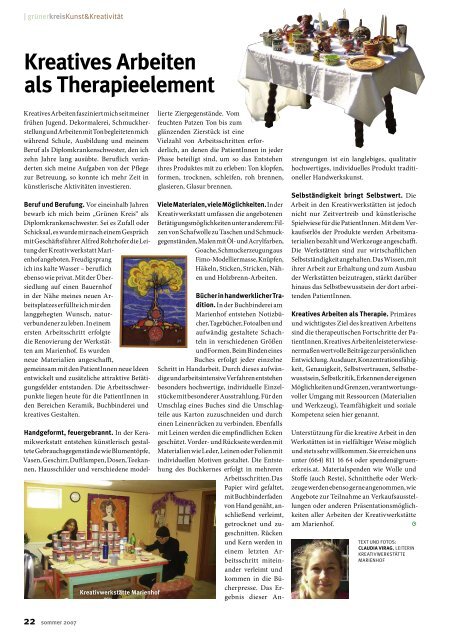 Magazin Nr. 62 - Grüner Kreis