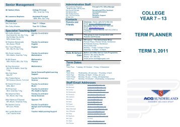 college year 7 â 13 term planner term 3, 2011 - The Academic ...