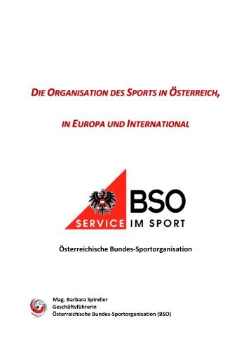 Die Organisation des Sports - BSO