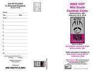 Y Mid South Football Clinic - Nike Coach of the Year Clinic