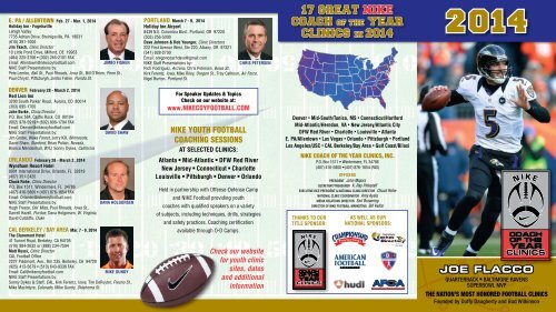 2014 National Brochure - Nike Coach of the Year Clinic