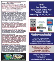 49th Louisville - Nike Coach of the Year Clinic