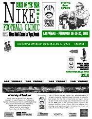 COACH OF THE YEAR CLINICS - Nike Coach of the Year Clinic