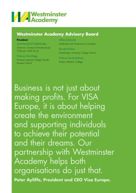 PROSPECTUS 2012-2013 - Westminster Academy