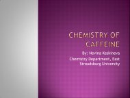 Chemistry of Caffeine - Quantum - East Stroudsburg University