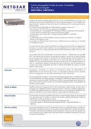 Fiche Produit - Netgear