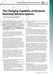 The Changing Capability of Manpack Electronic Warfare Systems