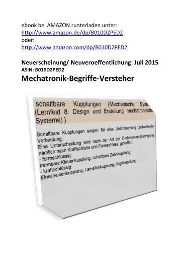 Mechatronik-Begriffe-Versteher (Neuerscheinung Juli 2015)