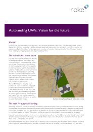 Autolanding UAVs - Roke Manor Research Limited