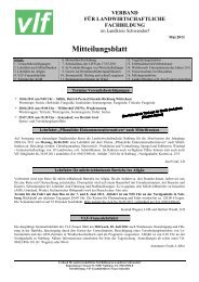 Mitteilungsblatt - Amt für Ernährung, Landwirtschaft und Forsten ...