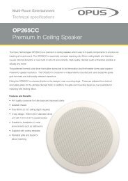 OP265CC Premium In Ceiling Speaker - Focal Audio Systems Pvt. Ltd.