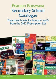 Secondary Catalogue - pearson southern africa