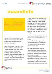 maandinfo juli 2012 - De Sprenge Emst