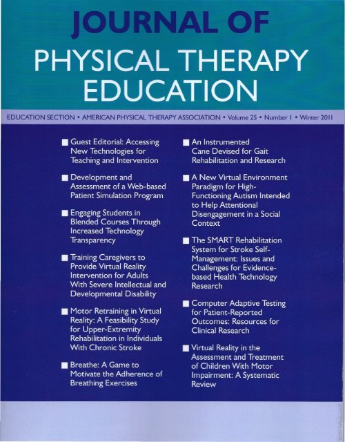 Periodicals Physical Therapy LibGuides at Tennessee State University