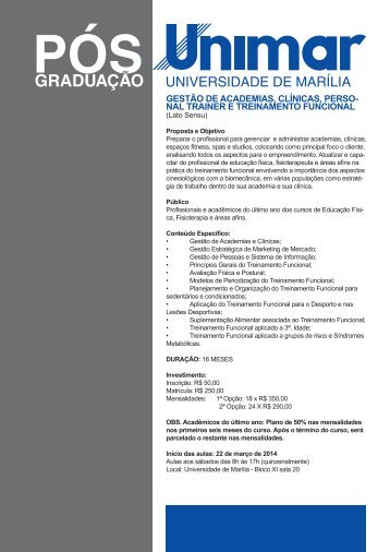 nal trainer e treinamento funcional - Unimar