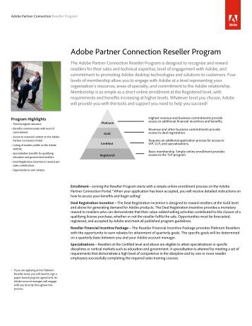 Reseller Program Datasheet - Adobe