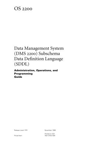 Data Management System (DMS 2200) - Public Support Login ...