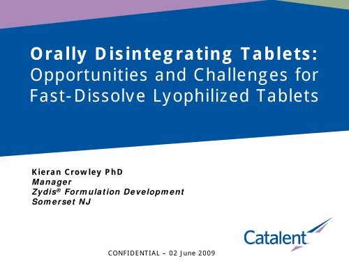 Orally Disintegrating Tablets - How To Take Orally Disintegrating Tablets