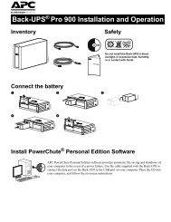 Back-UPS ® Pro 900 Installation and Operation Connect ... - Icecat.biz