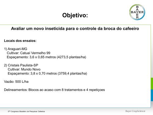 estudo do novo inseticida ethiprole + imidacloprid no controle de ...