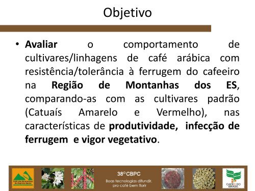 Avaliação de cultivares de café arábica na região de montanhas do ...