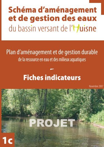 Fiches indicateurs - (SAGE) du bassin de l'Huisne