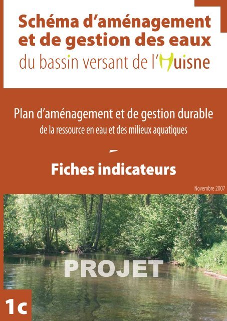 Fiches indicateurs - (SAGE) du bassin de l'Huisne