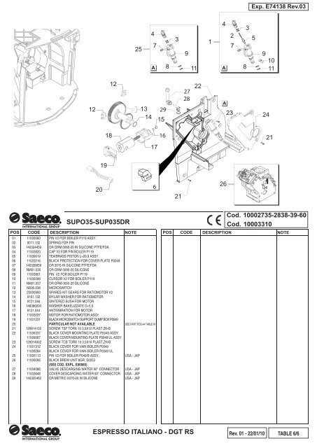 ITALIANO Parts diagr..