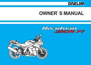 Daelim VJF250 Owners Manual - Mojo