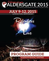 Aldersgate 2015 Program Guide