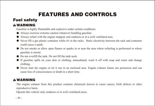 READ THIS MANUAL CAREFULLY! - Mojo Motorcycles