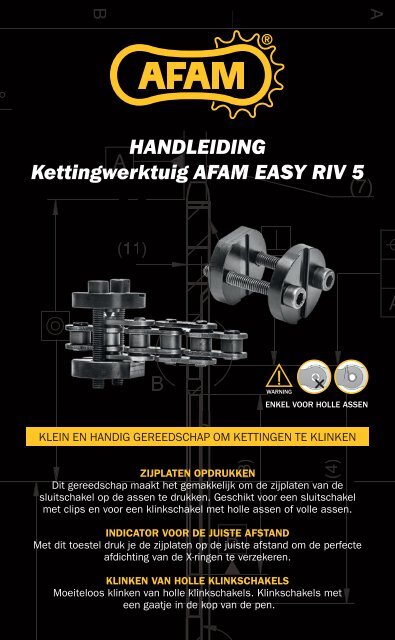 HANDLEIDING Kettingwerktuig AFAM EASY RIV 5 - AFAM.com