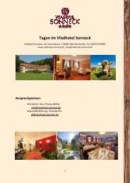 Tagen im Vitalhotel Sonneck