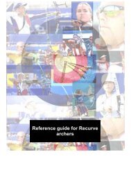 Reference Guide for Recurve Archers [PDF] - Archer's reference