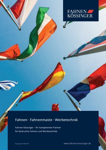 Fahnen Kössinger Flaggenkatalog